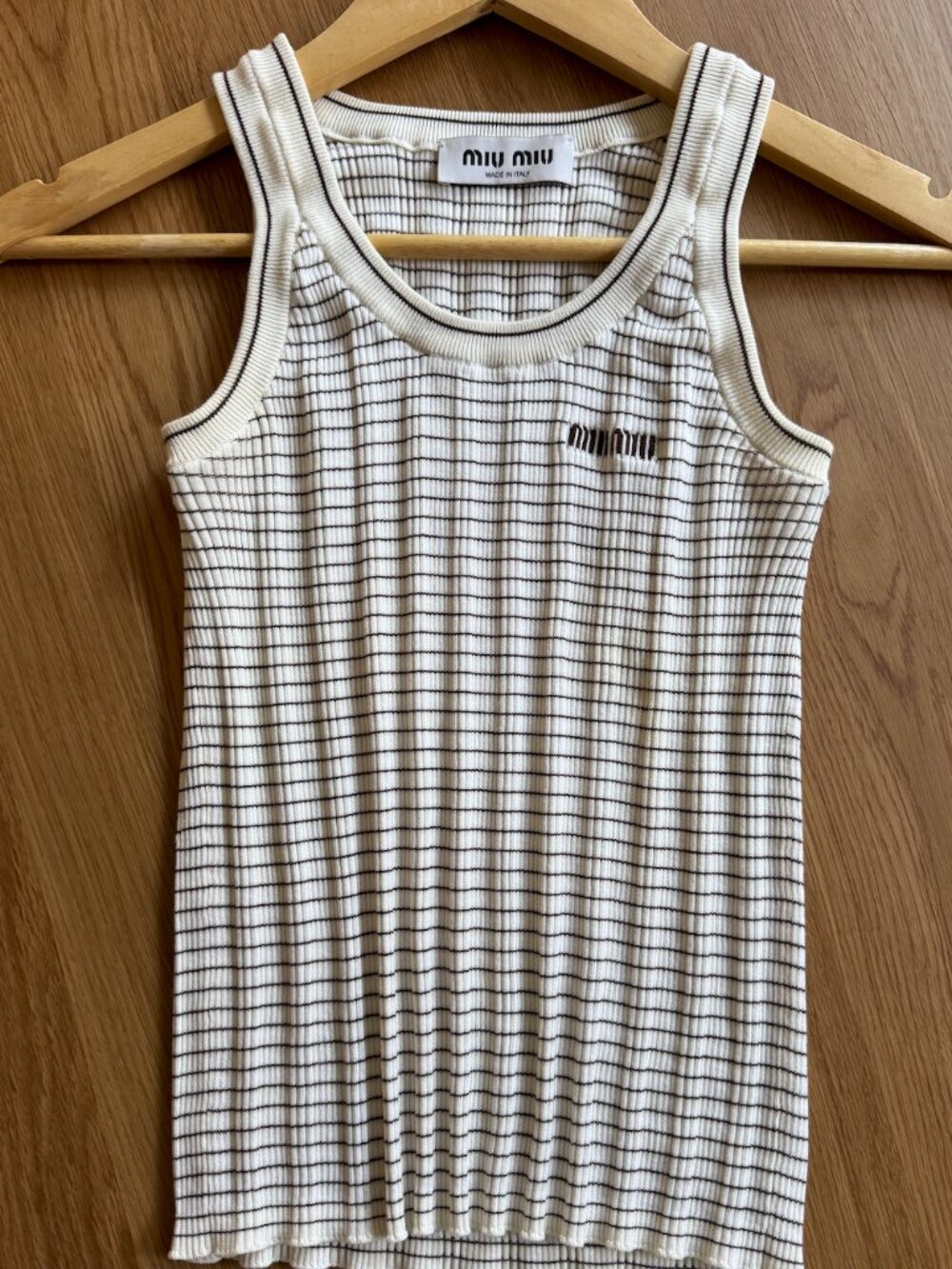 Miu Miu Summer Tank Ribbed Knit